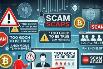 Crypto Scam Red Flags Illustration