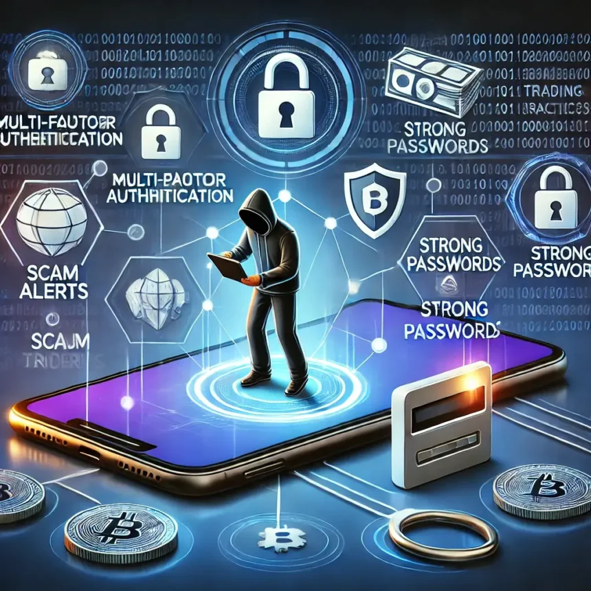 Illustration of a giveaway scam in the crypto space.