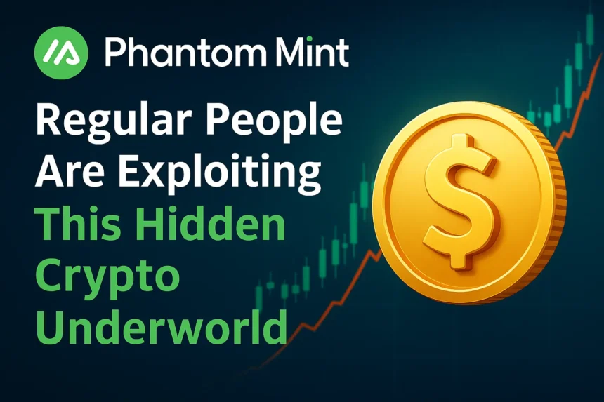 Phantom Mint sales page showing hidden crypto memecoin opportunity